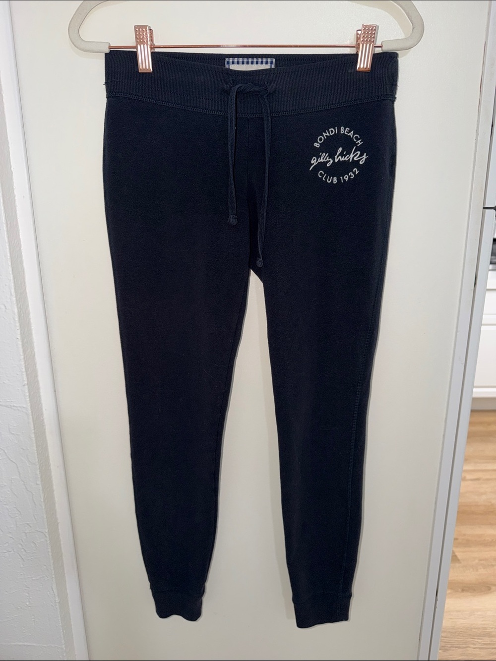 Gilly Hicks Navy Drawstring Bondi Beach Club 32 Joggers | S